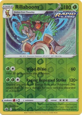 Rillaboom - 018/198 - Holo Rare - Reverse Holo available at 401 Games Canada