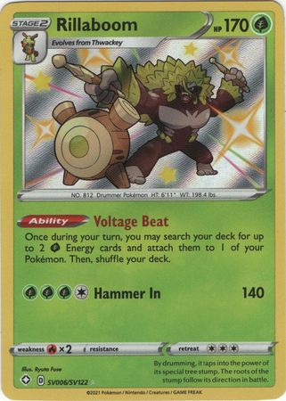 Rillaboom - SV006/SV122 - Shiny Rare available at 401 Games Canada