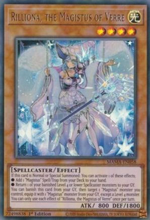 Rilliona, the Magistus of Verre - MAMA-EN058 - Ultra Rare - 1st Edition available at 401 Games Canada