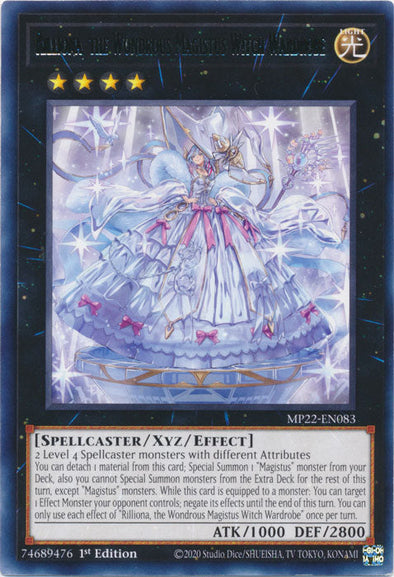 Rilliona, the Wondrous Magistus Witch Wardrobe - MP22-EN083 - Rare - 1st Edition available at 401 Games Canada