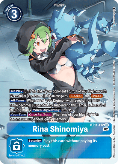 Rina Shinomiya (Alternate Art) - BT11-112 - Secret Rare available at 401 Games Canada