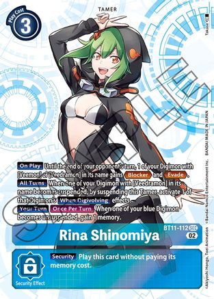Rina Shinomiya - BT11-112 - Secret Rare available at 401 Games Canada
