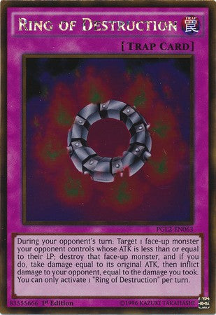 Ring of Destruction - PGL2-EN063 - Gold Rare - 1st Edition available at 401 Games Canada