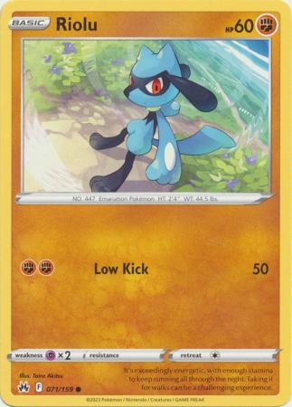 Riolu - 071/159 - Common available at 401 Games Canada