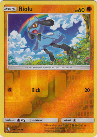 Riolu - 115/236 - Common - Reverse Holo available at 401 Games Canada