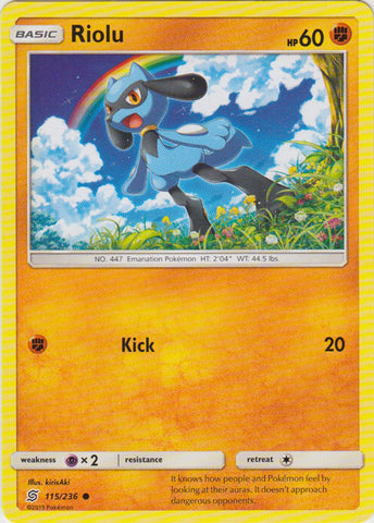 Riolu - 115/236 - Common available at 401 Games Canada