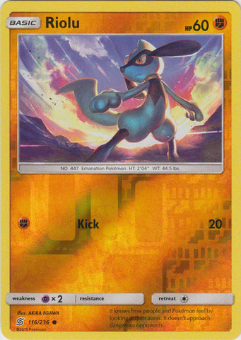 Riolu - 116/236 - Common - Reverse Holo available at 401 Games Canada