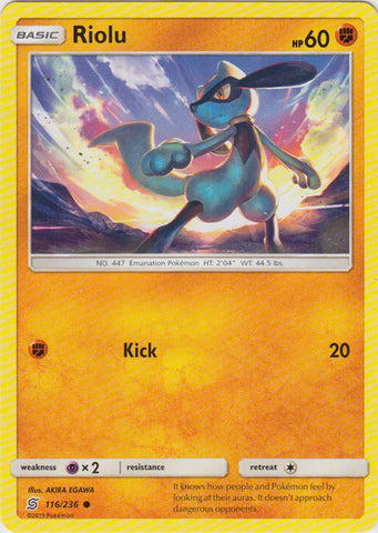 Riolu - 116/236 - Common available at 401 Games Canada