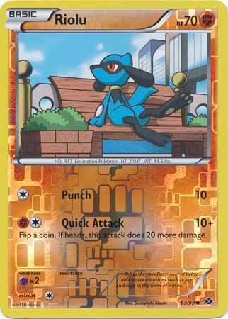 Riolu - 63/99 - Common - Reverse Holo available at 401 Games Canada