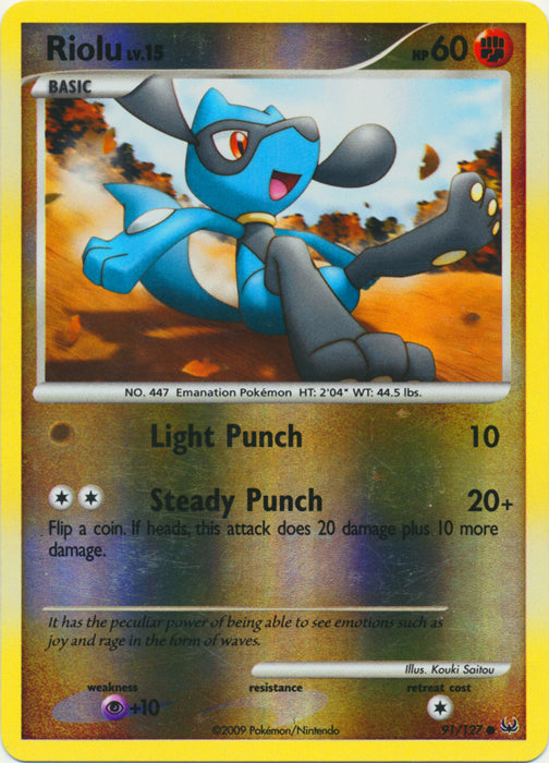 Riolu - 91/127 - Common - Reverse Holo available at 401 Games Canada