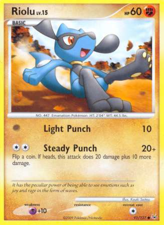 Riolu - 91/127 - Common available at 401 Games Canada