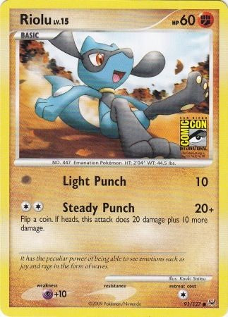 Riolu - 91/127 - Promo (San Diego Comic Con 2009) available at 401 Games Canada