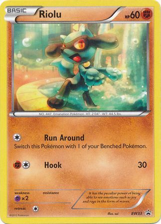 Riolu - BW33 - Non-Holo Promo available at 401 Games Canada