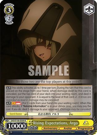 Rising Expectations, Argo - SAO/S100-E009 - Rare available at 401 Games Canada