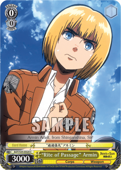 "Rite of Passage" Armin - AOT/S35-E020 - Common available at 401 Games Canada