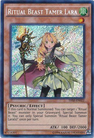 Ritual Beast Tamer Lara - THSF-EN022 - Secret Rare - Unlimited available at 401 Games Canada