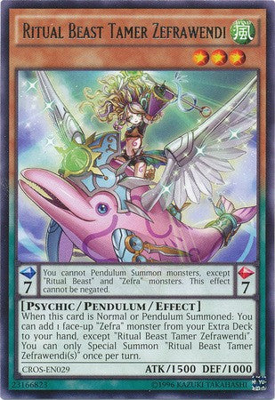 Ritual Beast Tamer Zefrawendi - CROS-EN029 - Rare - Unlimited available at 401 Games Canada
