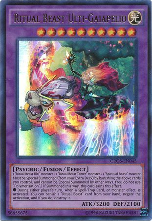 Ritual Beast Ulti-Gaiapelio - CROS-EN045 - Ultra Rare - Unlimited available at 401 Games Canada