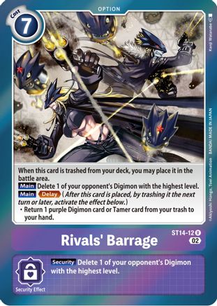 Rivals' Barrage - ST14-12 - Rare available at 401 Games Canada