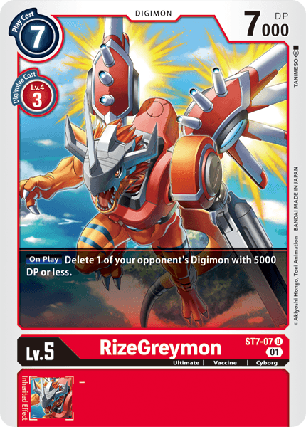RizeGreymon - ST7-07 - Uncommon available at 401 Games Canada