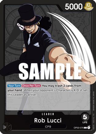 Rob Lucci - OP03-076 - Leader available at 401 Games Canada