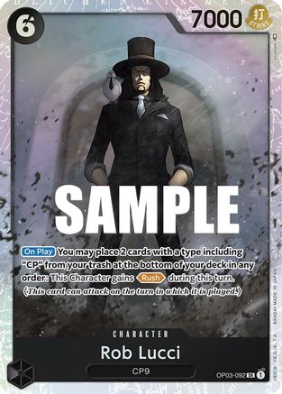 Rob Lucci - OP03-092 - Super Rare available at 401 Games Canada