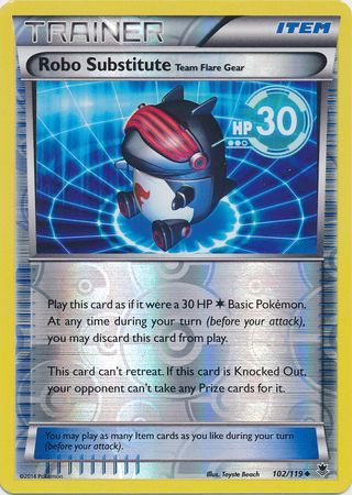 Robo Substitute - 102/119 - Uncommon - Reverse Holo available at 401 Games Canada