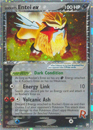 Rocket's Entei ex - 97/109 - Ultra Rare available at 401 Games Canada