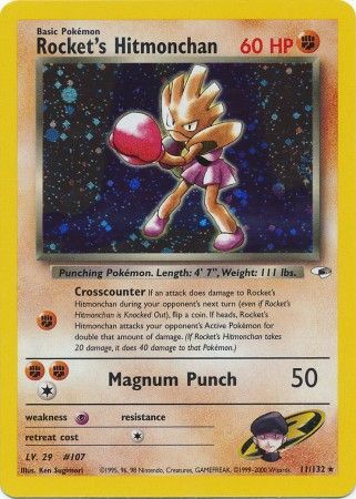 Rocket's Hitmonchan - 11/132 - Holo - Unlimited available at 401 Games Canada