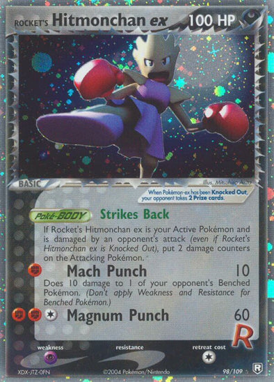 401 Games Canada - Rocket's Hitmonchan ex - 98/109 - Ultra Rare 401 Games Canada - Rocket's Hitmonchan ex - 98/109 - Ultra Rare