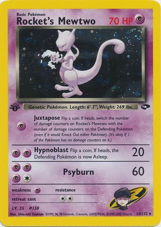 Rocket's Mewtwo - 14/132 - Holo - 1st Edition available at 401 Games Canada