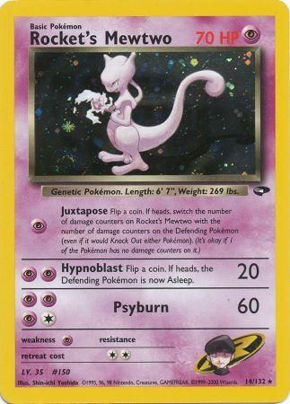 Rocket's Mewtwo - 14/132 - Holo - Unlimited available at 401 Games Canada