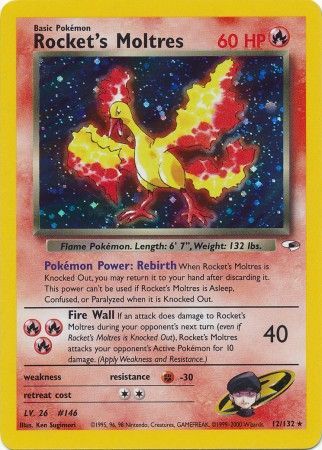 Rocket's Moltres - 12/132 - Holo - Unlimited available at 401 Games Canada