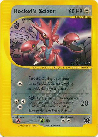 Rocket's Scizor - 4 - (Winner) Promo available at 401 Games Canada