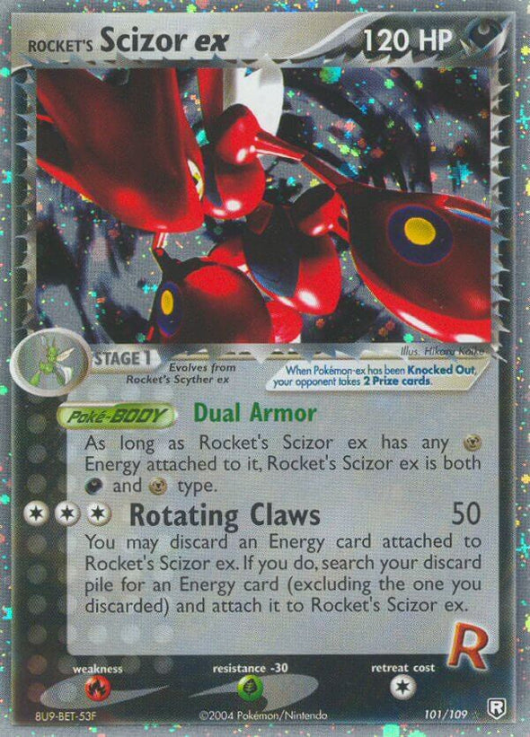 Rocket's Scizor ex - 101/109 - Ultra Rare available at 401 Games Canada