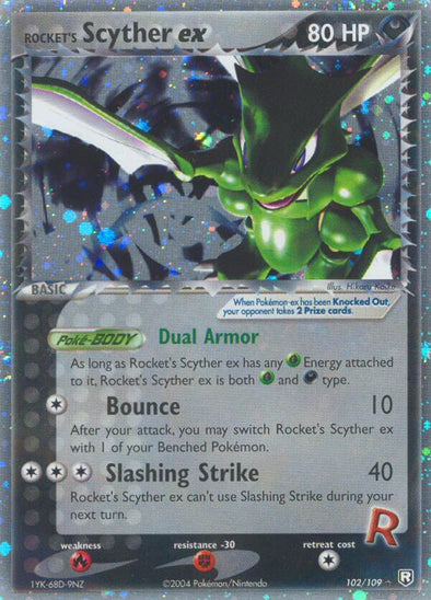 Rocket's Scyther ex - 102/109 - Ultra Rare available at 401 Games Canada