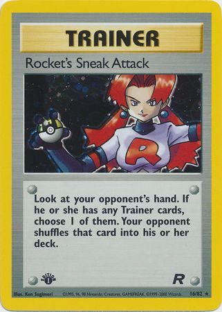 Rocket's Sneak Attack - 16/82 - Holo - 1st Edition available at 401 Games Canada