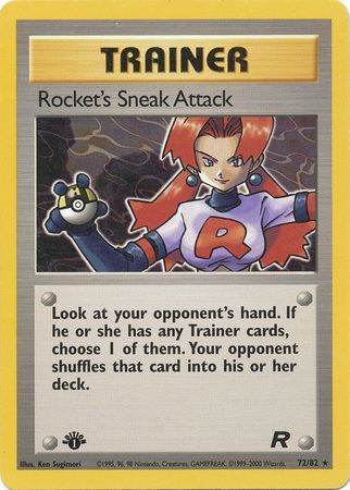 Rocket's Sneak Attack - 72/82 - Rare - 1st Edition available at 401 Games Canada