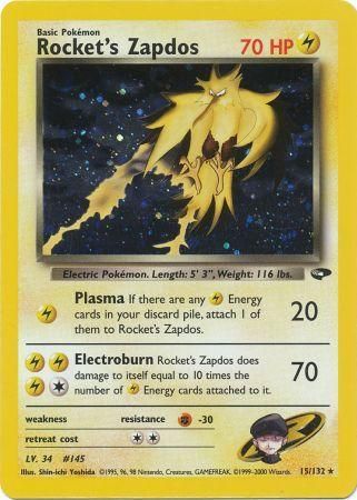 Rocket's Zapdos - 15/132 - Holo - Unlimited available at 401 Games Canada