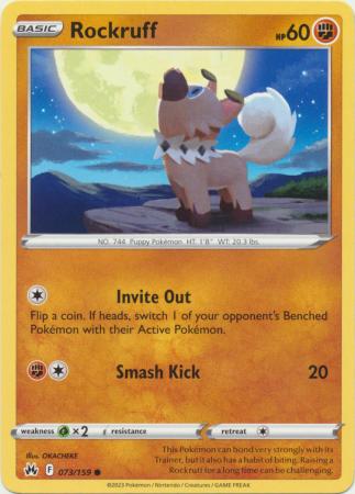 Rockruff - 073/159 - Common available at 401 Games Canada