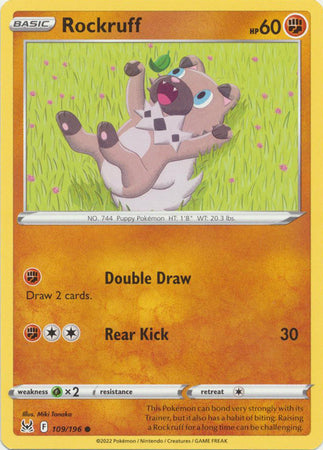 Rockruff - 109/196 - Common available at 401 Games Canada