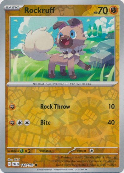 Rockruff - 116/193 - Common - Reverse Holo available at 401 Games Canada