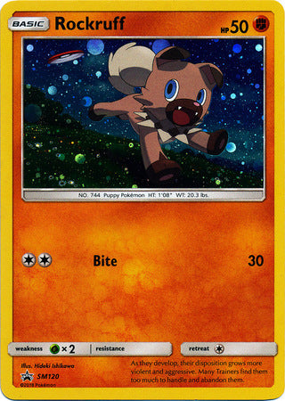 Rockruff - SM120 - Holo Promo available at 401 Games Canada