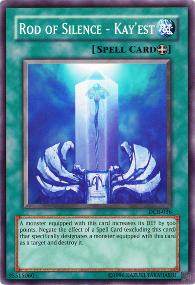 Rod of Silence - Kay'est - DCR-036 - Common - Unlimited available at 401 Games Canada