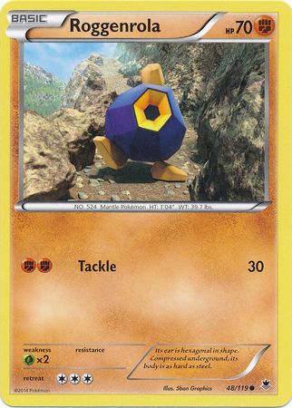 Roggenrola - 48/119 - Common available at 401 Games Canada
