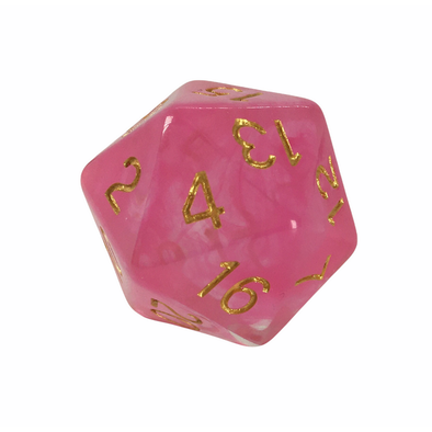 Role 4 Initiative - XL d20 - Diffusion Rose Gold available at 401 Games Canada