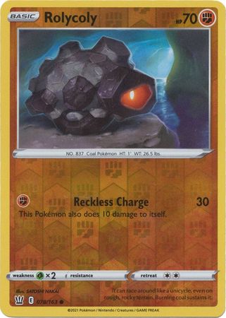 Rolycoly - 078/163 - Common - Reverse Holo available at 401 Games Canada