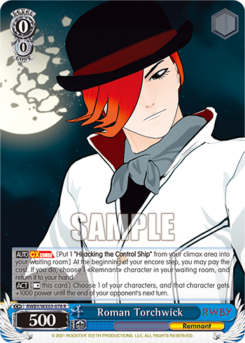 Roman Torchwick - RWBY/WX03-078 - Rare available at 401 Games Canada