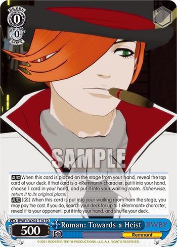 Roman: Towards a Heist - RWBY/WX03-ET16 - Trial Deck available at 401 Games Canada