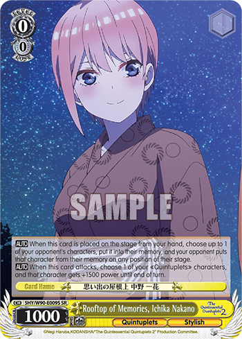 Rooftop of Memories, Ichika Nakano - 5HY/W90-E009S - Super Rare available at 401 Games Canada